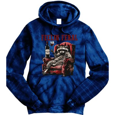 Feeling Feral Racoon Tie Dye Hoodie