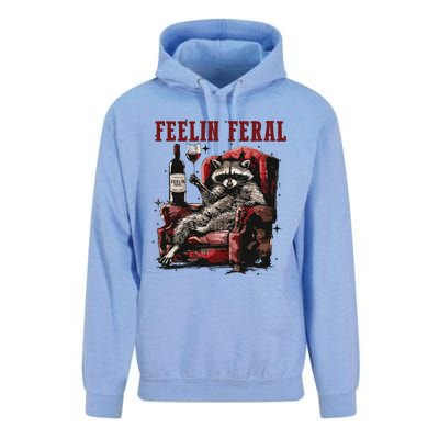 Feeling Feral Racoon Unisex Surf Hoodie