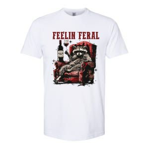 Feeling Feral Racoon Softstyle CVC T-Shirt