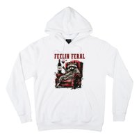 Feeling Feral Racoon Hoodie