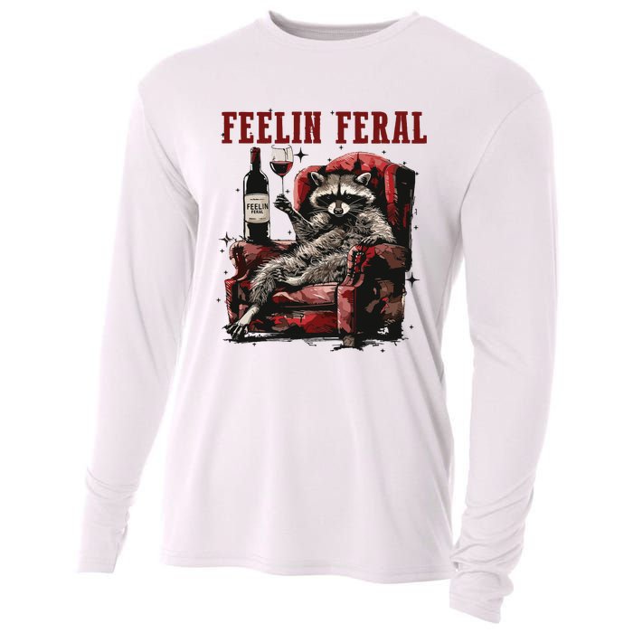 Feeling Feral Racoon Cooling Performance Long Sleeve Crew