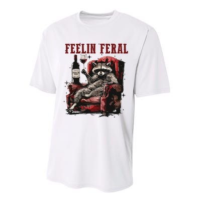 Feeling Feral Racoon Performance Sprint T-Shirt