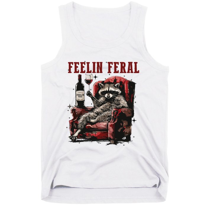 Feeling Feral Racoon Tank Top