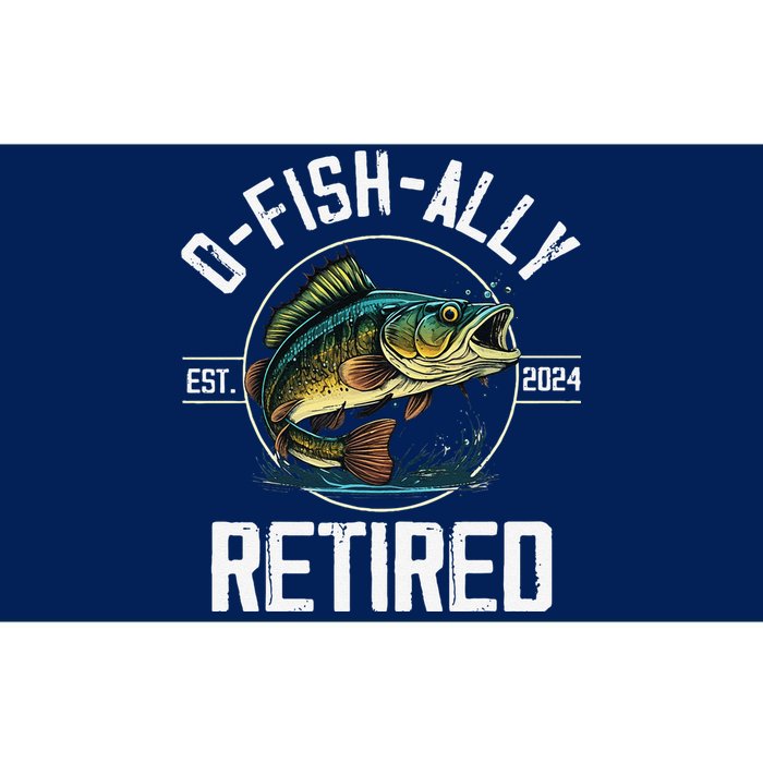 Fisherman Fishing Retirement Gift Ofishally Retired 2024 Bumper Sticker