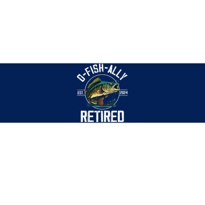 Fisherman Fishing Retirement Gift Ofishally Retired 2024 Bumper Sticker