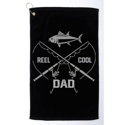 Funny Fishing Reel Cool Dad Father's Day Gift Golf Towel