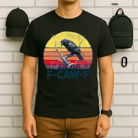 F-Caw-F Funny Raven Crow Vintage Gothic Bird Pun T-Shirt