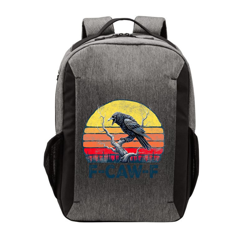 F-Caw-F Funny Raven Crow Vintage Gothic Bird Pun Vector Backpack