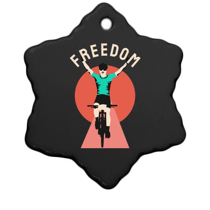 Freedom Ceramic Star Ornament