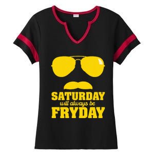 Fryday Ladies Halftime Notch Neck Tee