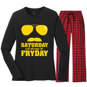 Fryday Women's Long Sleeve Flannel Pajama Set 