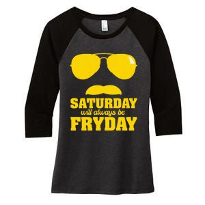 Fryday Women's Tri-Blend 3/4-Sleeve Raglan Shirt