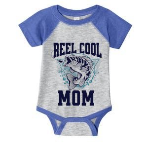 Funny Fishing Reel Cool Mom Outdoors Gift Infant Baby Jersey Bodysuit