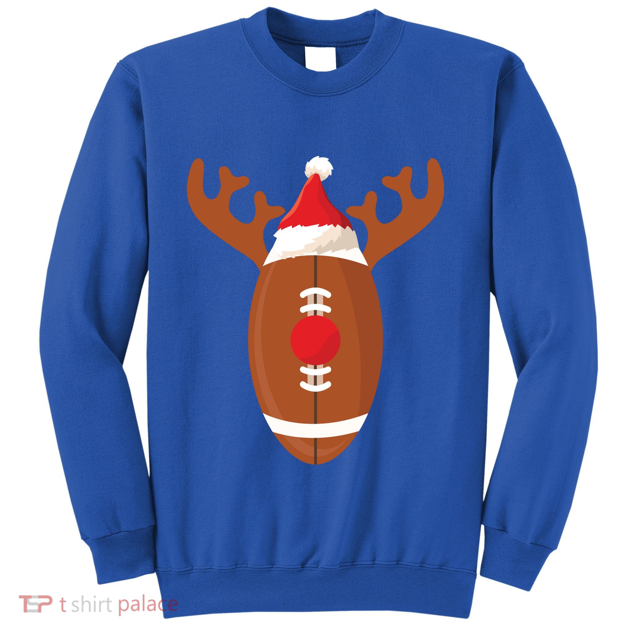Funny Football Reindeer Christmas Football Lover Gift Sweatshirt