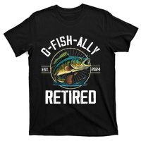 Fisherman Fishing Retirement Gift Ofishally Retired 2024 T-Shirt