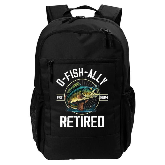 Fisherman Fishing Retirement Gift Ofishally Retired 2024 Daily Commute Backpack