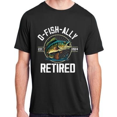 Fisherman Fishing Retirement Gift Ofishally Retired 2024 Adult ChromaSoft Performance T-Shirt