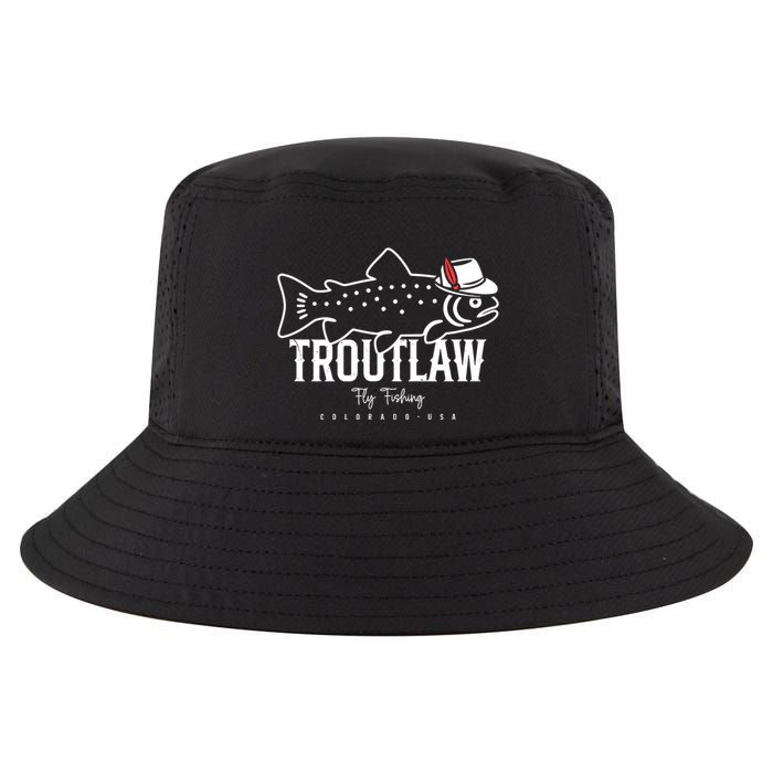 Fly Fishing Rainbow Trout Wearing A Hat Feather Cap Cool Comfort Performance Bucket Hat