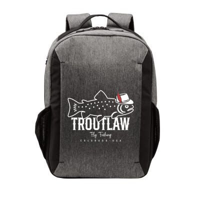 Fly Fishing Rainbow Trout Wearing A Hat Feather Cap Vector Backpack