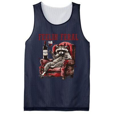 Feeling Feral Racoon Mesh Reversible Basketball Jersey Tank