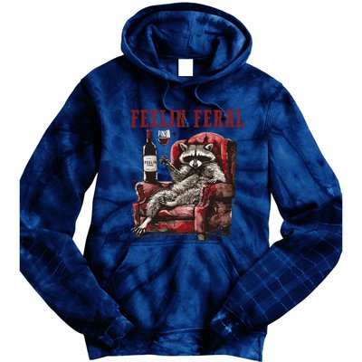 Feeling Feral Racoon Tie Dye Hoodie