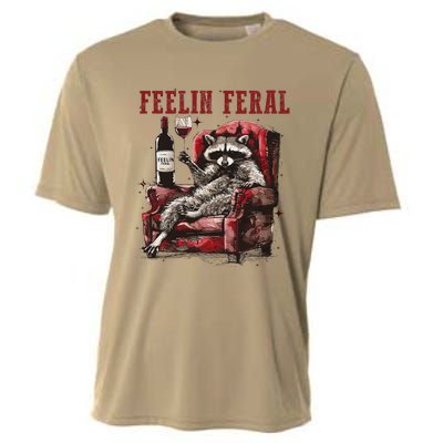 Feeling Feral Racoon Cooling Performance Crew T-Shirt