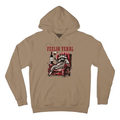 Feeling Feral Racoon Hoodie