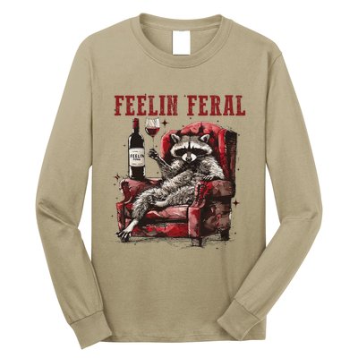 Feeling Feral Racoon Long Sleeve Shirt