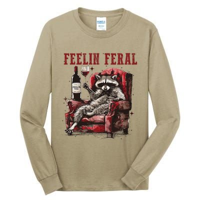 Feeling Feral Racoon Tall Long Sleeve T-Shirt