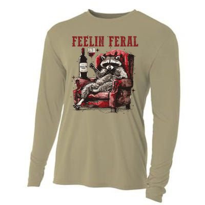 Feeling Feral Racoon Cooling Performance Long Sleeve Crew