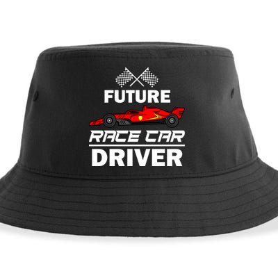 Funny Future Race Car Driver Gift Racing Gift Sustainable Bucket Hat