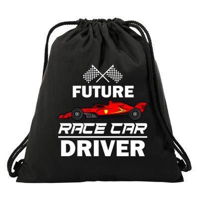 Funny Future Race Car Driver Gift Racing Gift Drawstring Bag