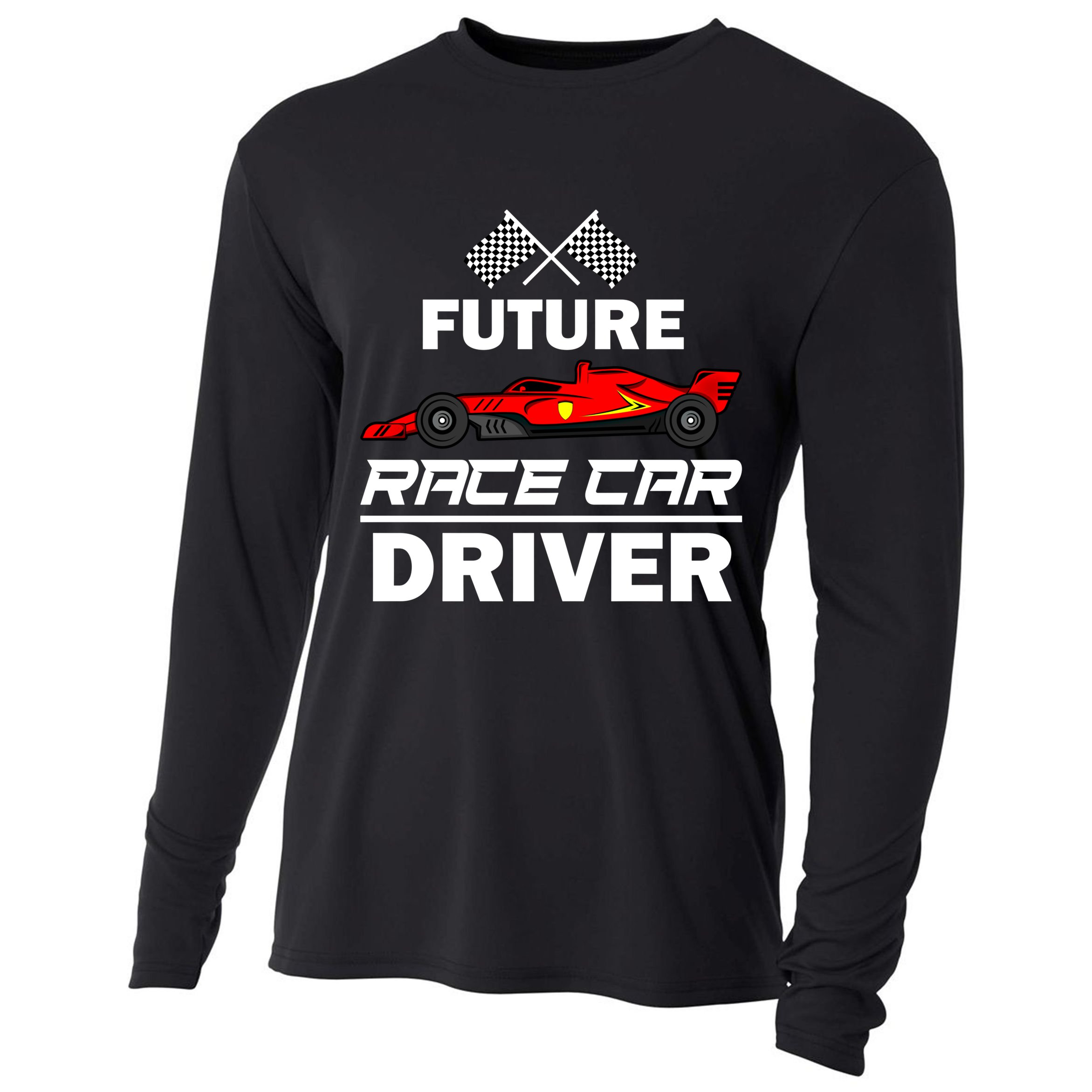 Funny Future Race Car Driver Gift Racing Gift Cooling Performance Long Sleeve Crew