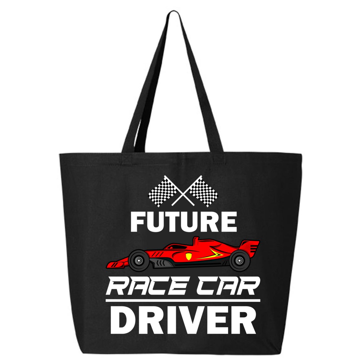 Funny Future Race Car Driver Gift Racing Gift 25L Jumbo Tote