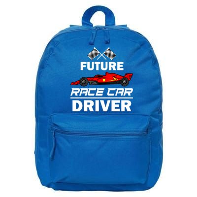 Funny Future Race Car Driver Gift Racing Gift 16 in Basic Backpack