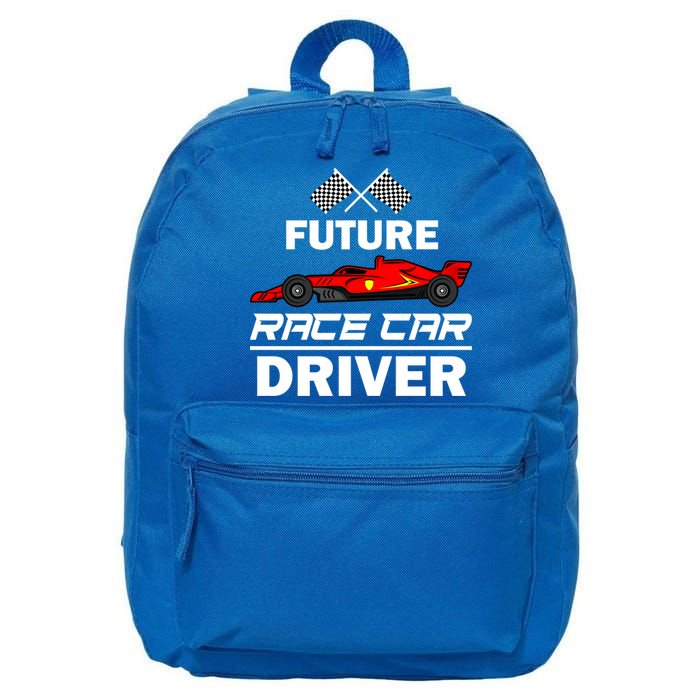 Funny Future Race Car Driver Gift Racing Gift 16 in Basic Backpack