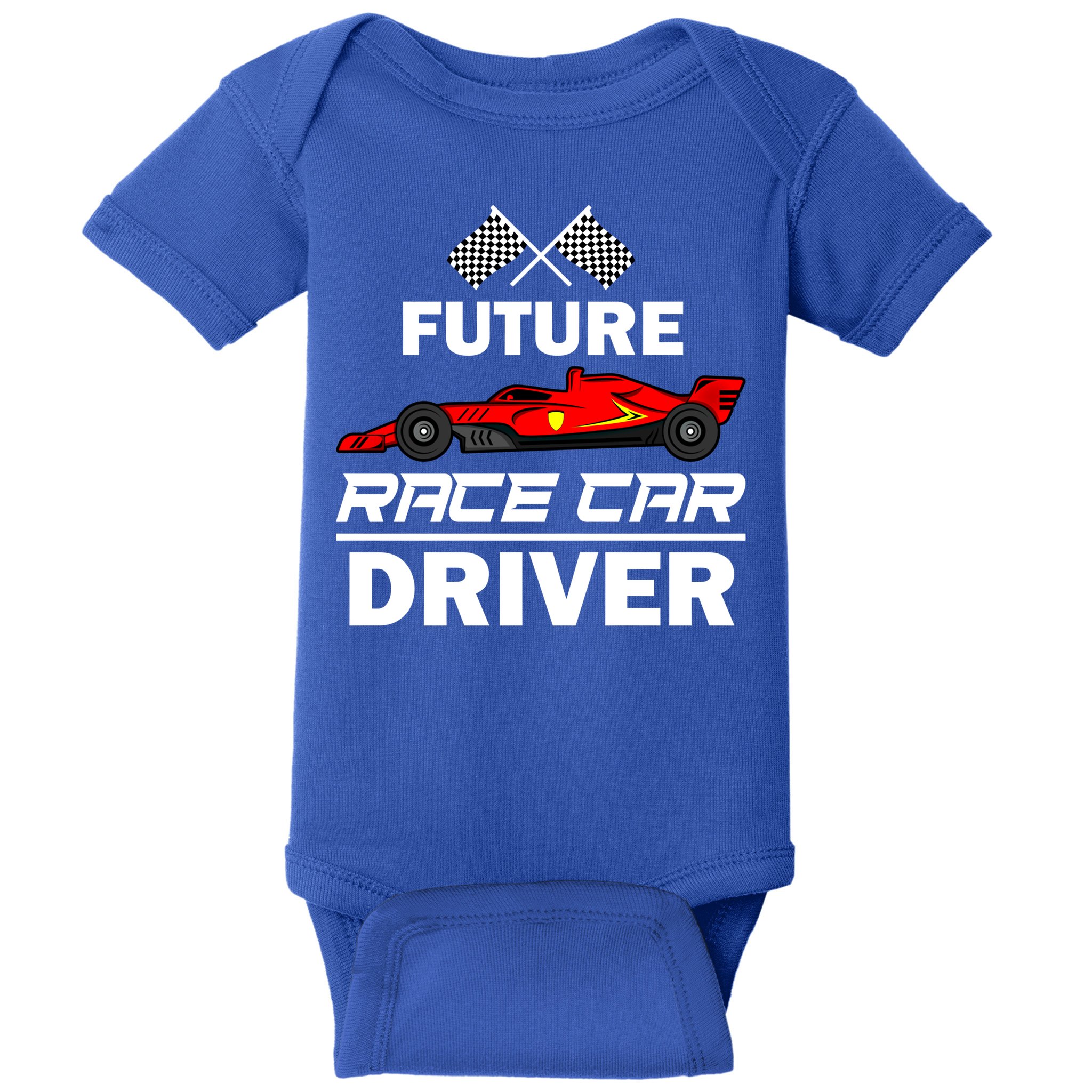 Funny Future Race Car Driver Gift Racing Gift Baby Bodysuit