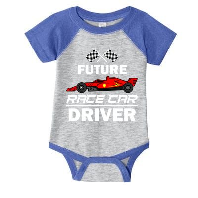 Funny Future Race Car Driver Gift Racing Gift Infant Baby Jersey Bodysuit