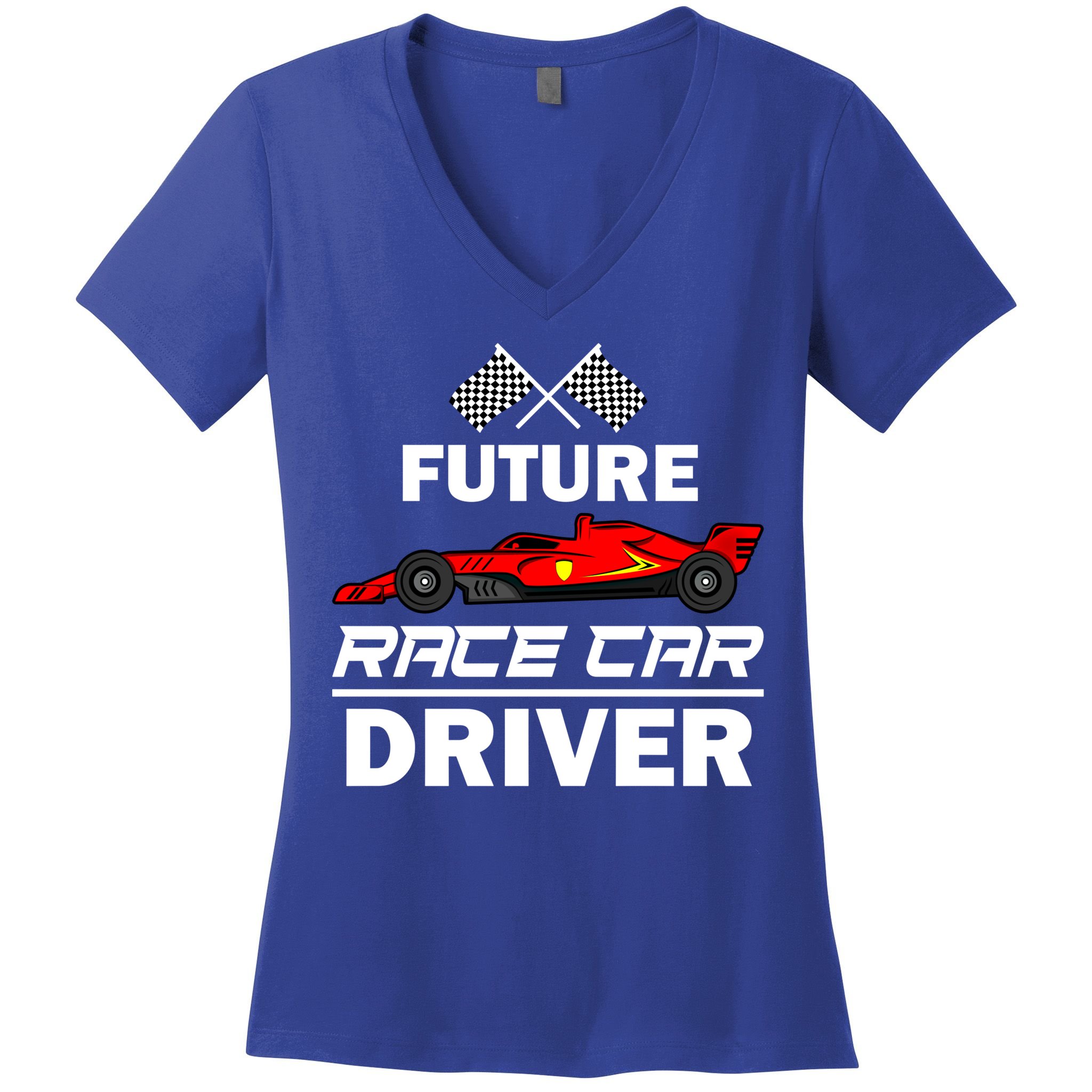 Funny Future Race Car Driver Gift Racing Gift Women's V-Neck T-Shirt