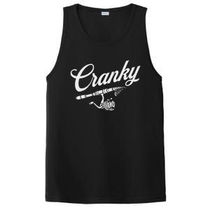 Funny Fishing Reel Pun  Cranky Fishermen PosiCharge Competitor Tank