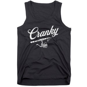 Funny Fishing Reel Pun  Cranky Fishermen Tank Top