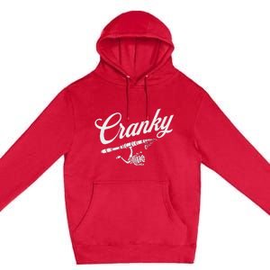 Funny Fishing Reel Pun  Cranky Fishermen Premium Pullover Hoodie