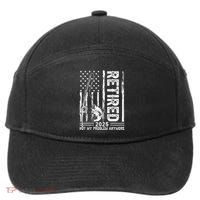 Funny Fishing Retired 2025 Not My Problem Anymore Retirement 7-Panel Snapback Hat