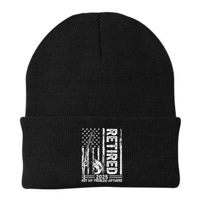 Funny Fishing Retired 2025 Not My Problem Anymore Retirement Beanie