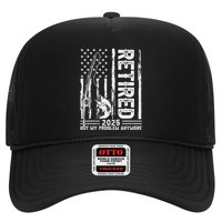 Funny Fishing Retired 2025 Not My Problem Anymore Retirement Hat