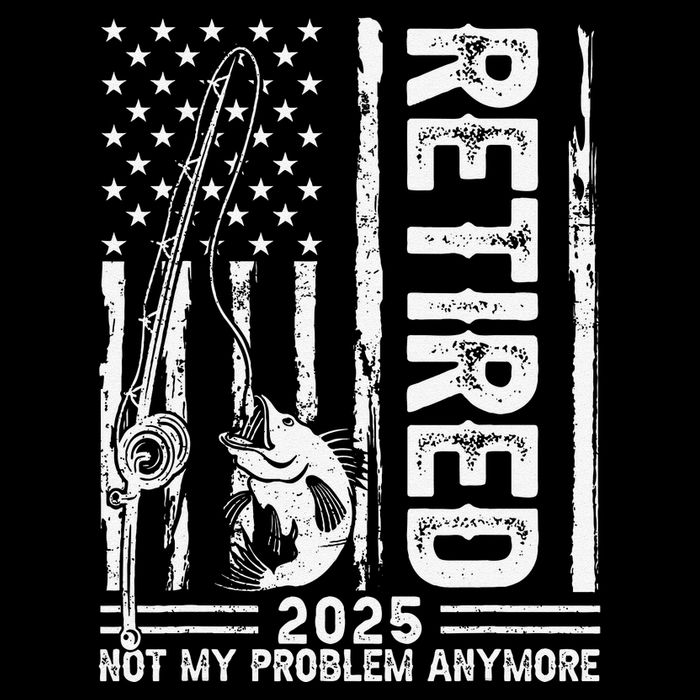 Funny Fishing Retired 2025 Not My Problem Anymore Retirement Wool Snapback Cap