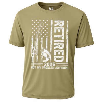 Funny Fishing Retired 2025 Not My Problem Anymore Retirement Performance Shirt