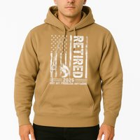 Funny Fishing Retired 2025 Not My Problem Anymore Retirement Hoodie