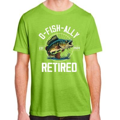 Fisherman Fishing Retirement Gift Ofishally Retired 2024 Adult ChromaSoft Performance T-Shirt