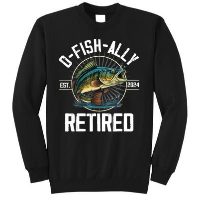 Fisherman Fishing Retirement Gift Ofishally Retired 2024 Sweatshirt